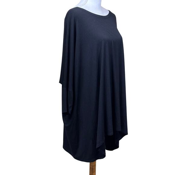 Eileen Fisher Woman black tunic, lagenlook, minimalist, effortless, quiet luxury - Picture 2 of 6